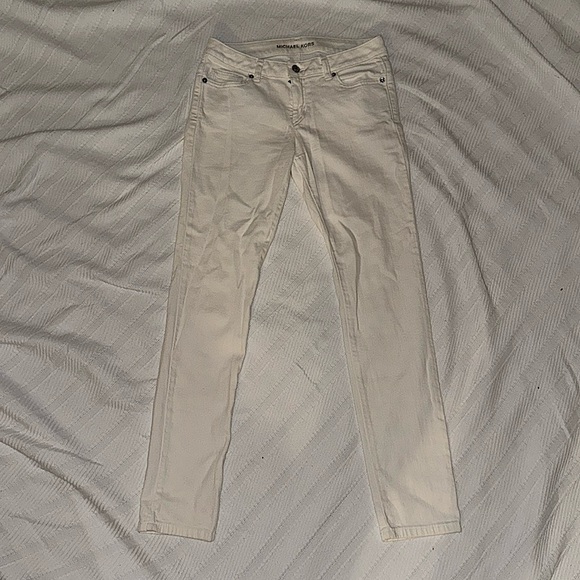 WHITE MICHAEL KORS STRETCH JEANS - Picture 1 of 3